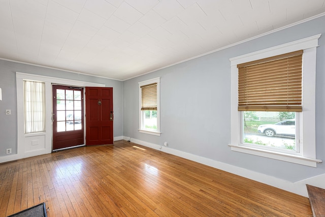 38 Francis Ave, Hamden, CT 06517 - entryway featuring ornamental molding and light wood finished floors