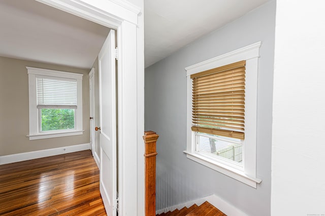 38 Francis Ave, Hamden, CT 06517 - hall with baseboards and hardwood / wood-style floors