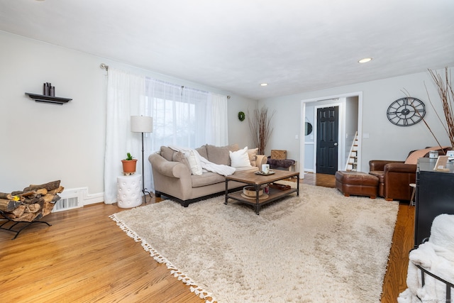 438 Woodland St, Glastonbury, CT 06073 - living room with wood finished floors and recessed lighting