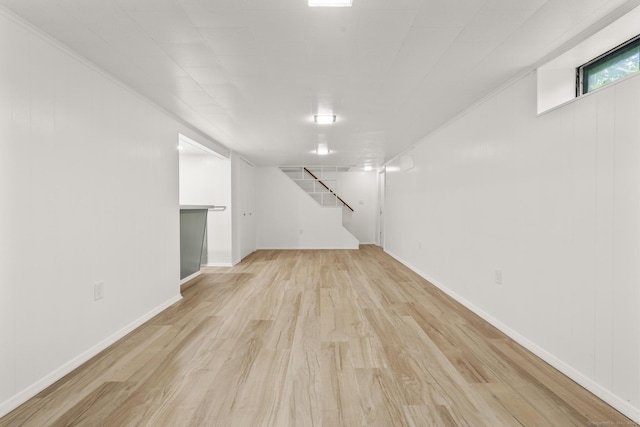 103 Perry Rd, Bristol, CT 06010 - below grade area featuring wood finished floors and stairway