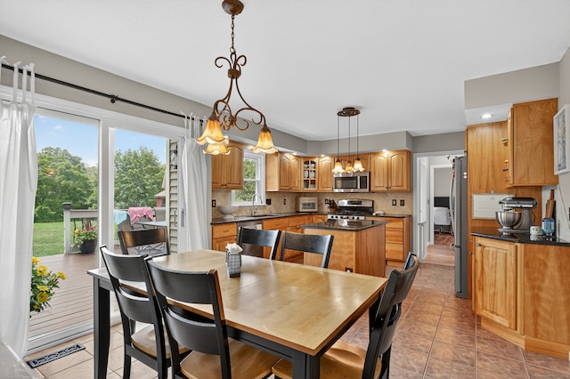 26 Rockwood Dr, Portland, CT 06480 - dining area featuring light tile patterned floors and recessed lighting