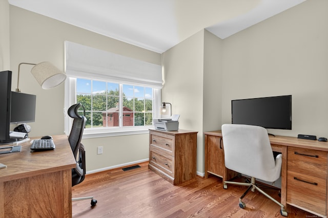 26 Rockwood Dr, Portland, CT 06480 - home office featuring light wood finished floors and baseboards