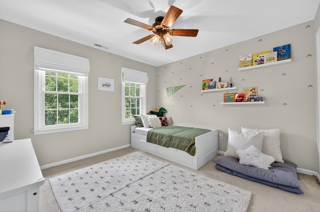 26 Rockwood Dr, Portland, CT 06480 - carpeted bedroom with baseboards and a ceiling fan