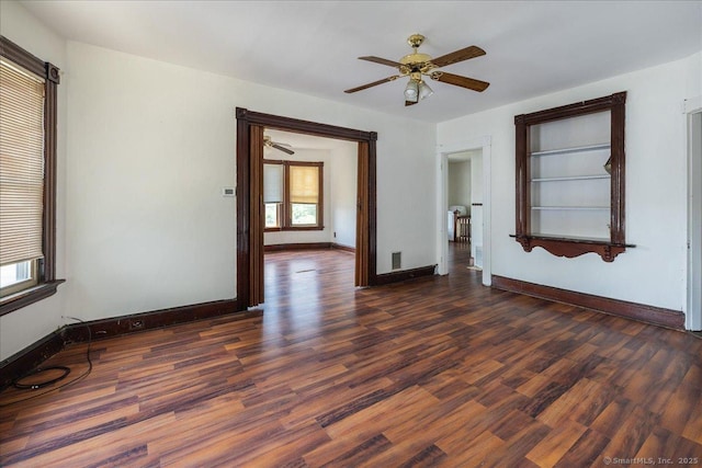 118 New Haven Ave, Derby, CT 06418 - empty room featuring wood finished floors and a ceiling fan