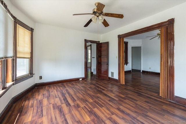 118 New Haven Ave, Derby, CT 06418 - spare room featuring wood finished floors and a ceiling fan