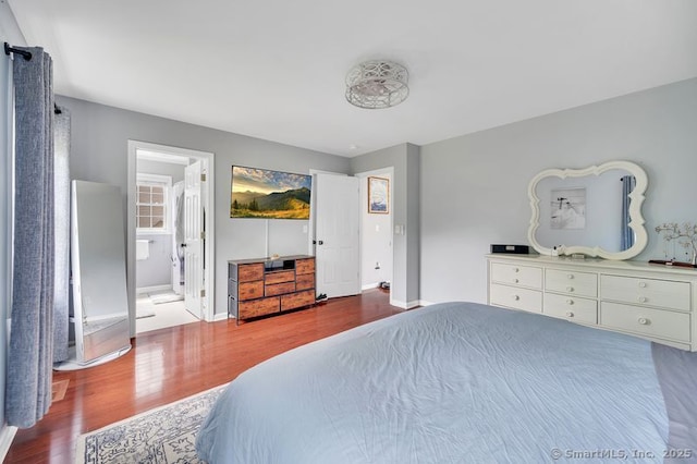 51 Olde Village Cir Unit 51, Wallingford, CT 06492 - bedroom with wood finished floors and ensuite bathroom