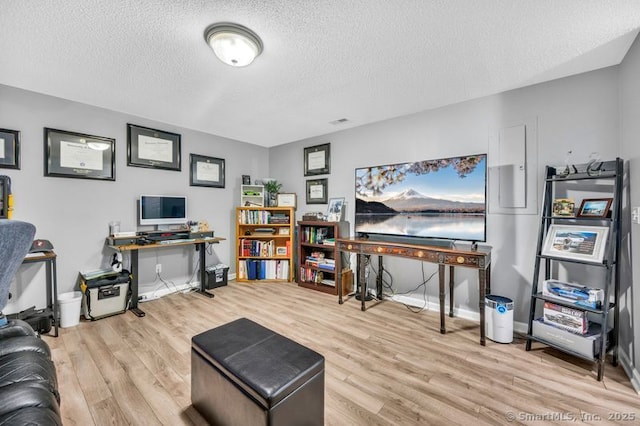 51 Olde Village Cir Unit 51, Wallingford, CT 06492 - office featuring wood finished floors and a textured ceiling