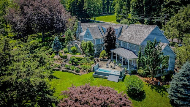 7 Taunton Ln, Newtown, CT 06470 - aerial view of property and surrounding area