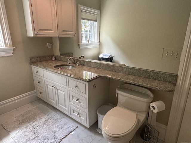 7 Taunton Ln, Newtown, CT 06470 - bathroom with marble finish floors and vanity
