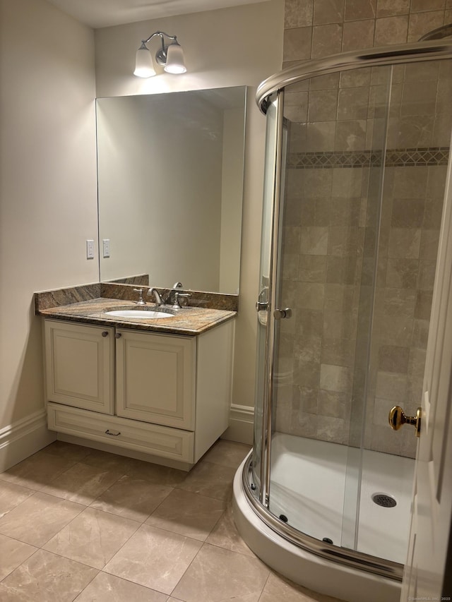 7 Taunton Ln, Newtown, CT 06470 - bathroom with vanity and a shower stall