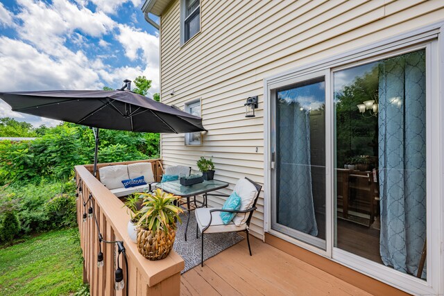 66 Atwood St Apt 16, Plainville, CT 06062 - deck with outdoor lounge area