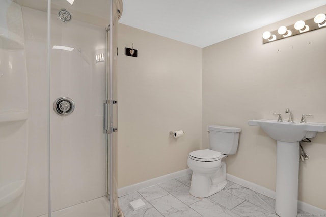 170 Scantic Meadow Rd, South Windsor, CT 06074 - bathroom with marble finish flooring and a stall shower