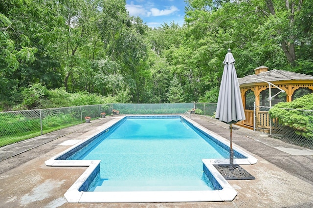 170 Scantic Meadow Rd, South Windsor, CT 06074 - view of pool with a gazebo and a fenced backyard