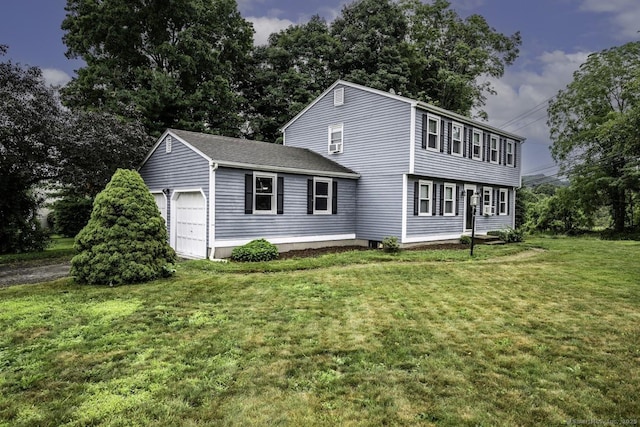 1018 Long Hill Rd, Middletown, CT 06457 - view of front of property featuring an attached garage and a front lawn