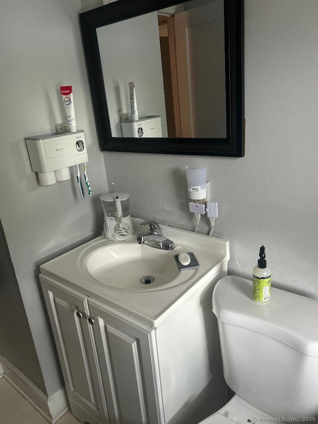 330 Dogburn Ln, Orange, CT 06477 - half bathroom with vanity and toilet