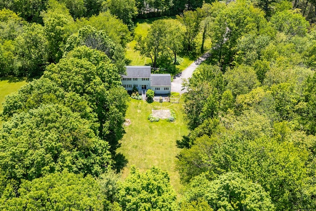318 Milton Rd, Litchfield, CT 06759 - view from above of property with a forest