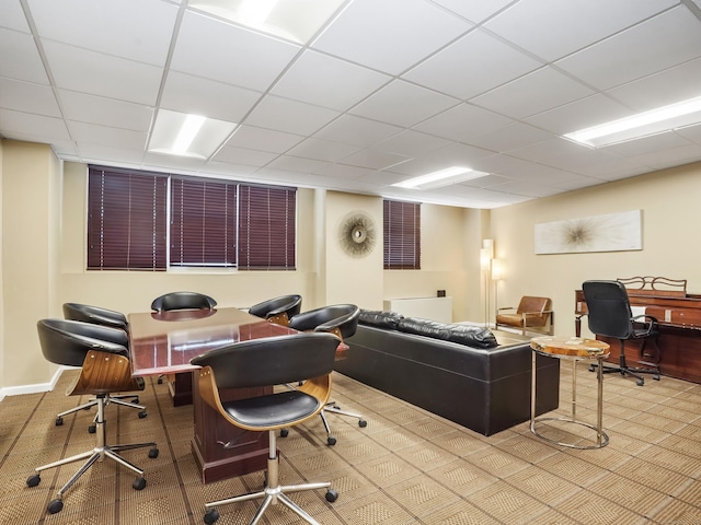 2600 Park Ave Unit 6H, Bridgeport, CT 06604 - office area with a drop ceiling