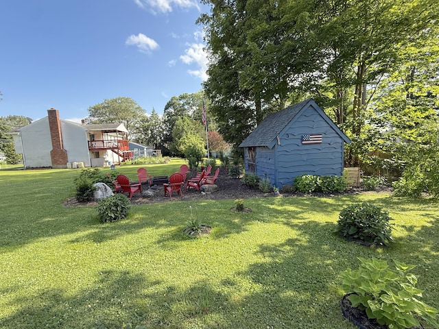 293 Torringford W St, Torrington, CT 06790 - view of green lawn featuring a storage shed