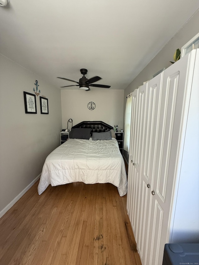 293 Torringford W St, Torrington, CT 06790 - bedroom featuring ceiling fan and light wood-style floors