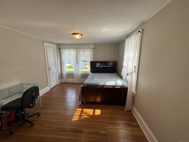 293 Torringford W St, Torrington, CT 06790 - bedroom with wood-type flooring and an office area