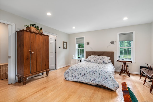 132 Deerwood Rd, Tolland, CT 06084 - bedroom with light wood-style floors and recessed lighting