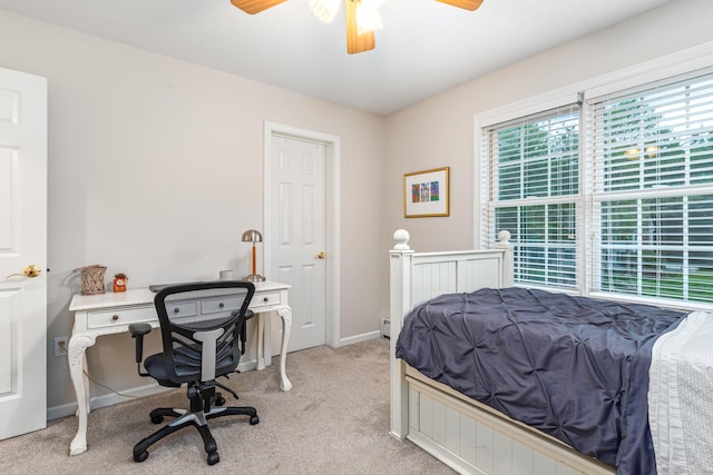 132 Deerwood Rd, Tolland, CT 06084 - bedroom featuring light colored carpet and a ceiling fan