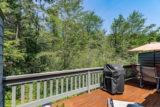 109 Old Farms Rd Unit 109, Torrington, CT 06790 - wooden terrace featuring area for grilling and outdoor dining area