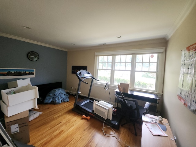 8 Caddy Rd, Norwalk, CT 06851 - exercise area with wood finished floors and ornamental molding