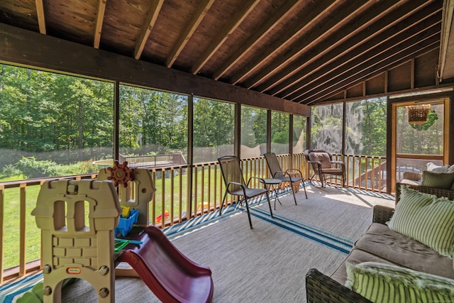15 Revere Rd, Washington, CT 06793 - sunroom with vaulted ceiling