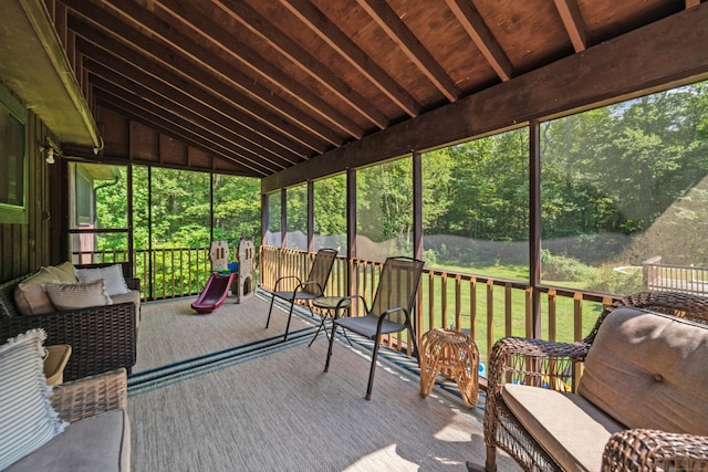 15 Revere Rd, Washington, CT 06793 - sunroom / solarium with vaulted ceiling and plenty of natural light