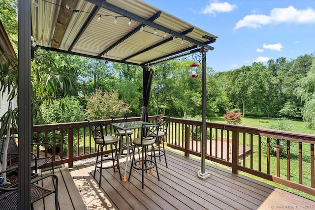 367 Pine Hill Rd, Sterling, CT 06377 - deck with a lawn