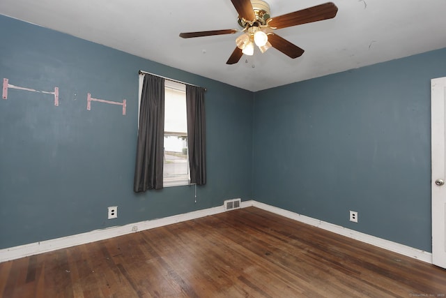 205 Lee St, West Haven, CT 06516 - unfurnished room with ceiling fan and wood finished floors