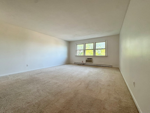 1730 State St Apt 306, Hamden, CT 06517 - spare room with light colored carpet and a baseboard heating unit