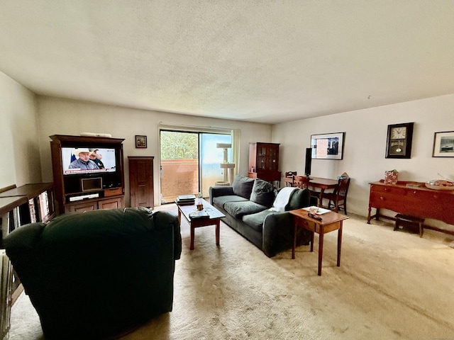 92 Wilton Crst, Wilton, CT 06897 - carpeted living area with a textured ceiling