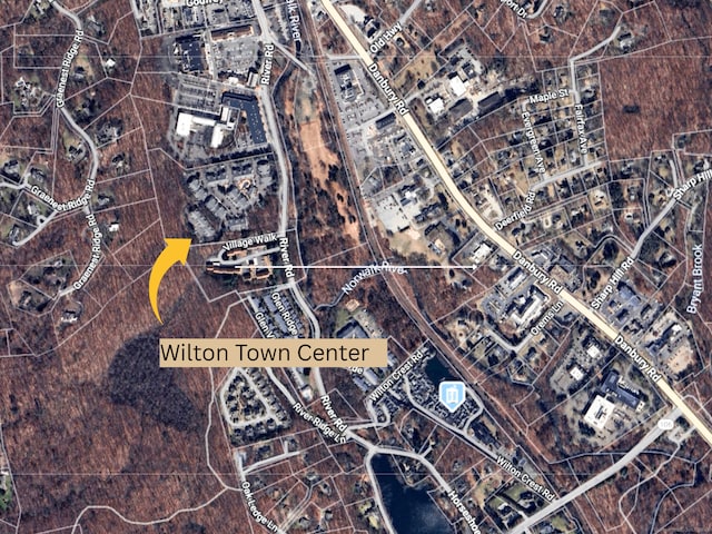 92 Wilton Crst, Wilton, CT 06897 - aerial overview of property's location