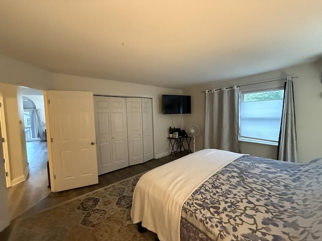 401 Essex Ct Unit 401, Torrington, CT 06790 - bedroom with dark wood-type flooring and a closet