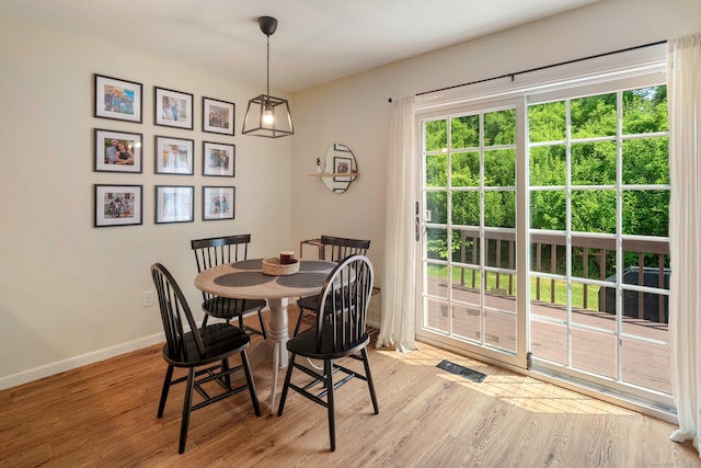 380 Hitchcock Rd Unit 227, Waterbury, CT 06705 - dining space with light wood finished floors and baseboards