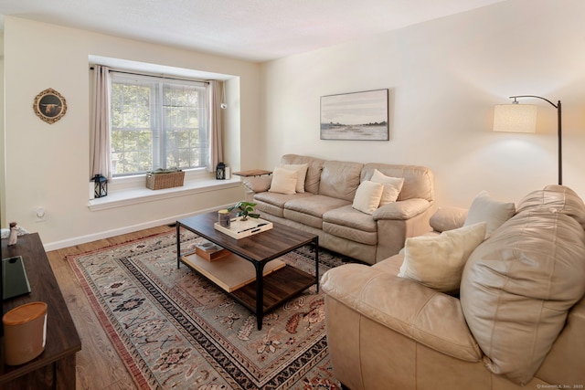 380 Hitchcock Rd Unit 227, Waterbury, CT 06705 - living area with wood finished floors and baseboards