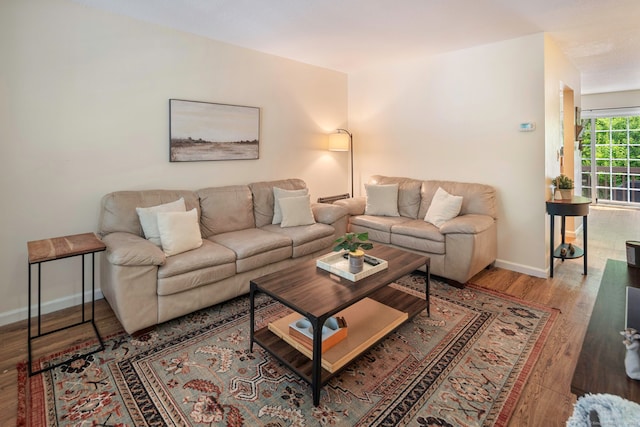 380 Hitchcock Rd Unit 227, Waterbury, CT 06705 - living room with wood finished floors and baseboards
