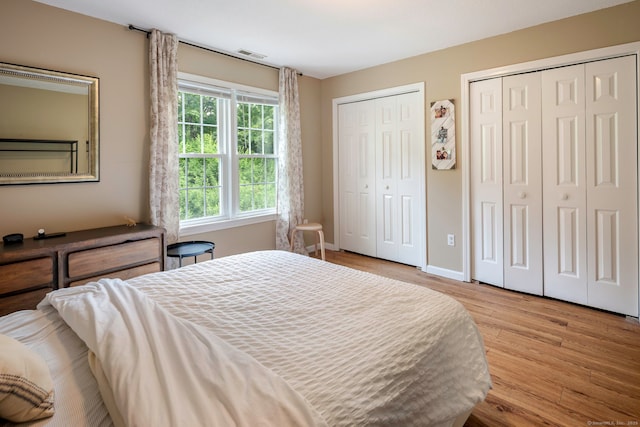380 Hitchcock Rd Unit 227, Waterbury, CT 06705 - bedroom with two closets and wood finished floors
