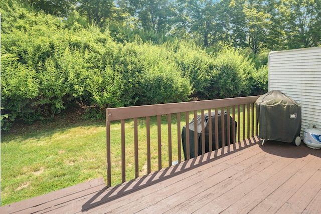 380 Hitchcock Rd Unit 227, Waterbury, CT 06705 - wooden deck with a yard and area for grilling