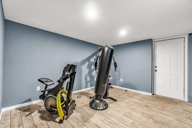 85 Floral Way, Stratford, CT 06615 - workout area featuring wood finished floors