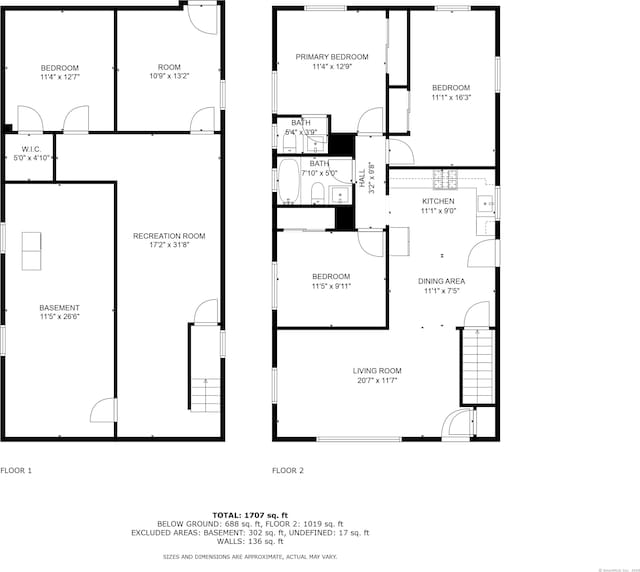 85 Floral Way, Stratford, CT 06615 - view of floor plan / room layout