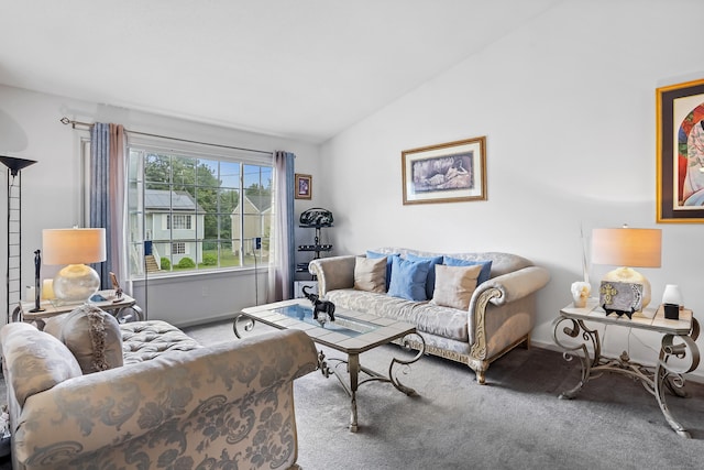 4 Russo Ter, New Haven, CT 06513 - living room featuring lofted ceiling and carpet floors