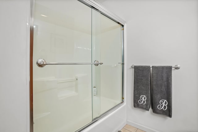 4 Russo Ter, New Haven, CT 06513 - full bath with tile patterned flooring and combined bath / shower with glass door