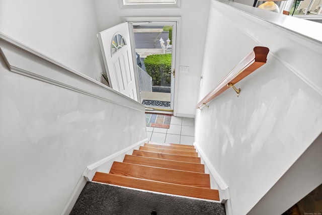 4 Russo Ter, New Haven, CT 06513 - stairway with tile patterned flooring