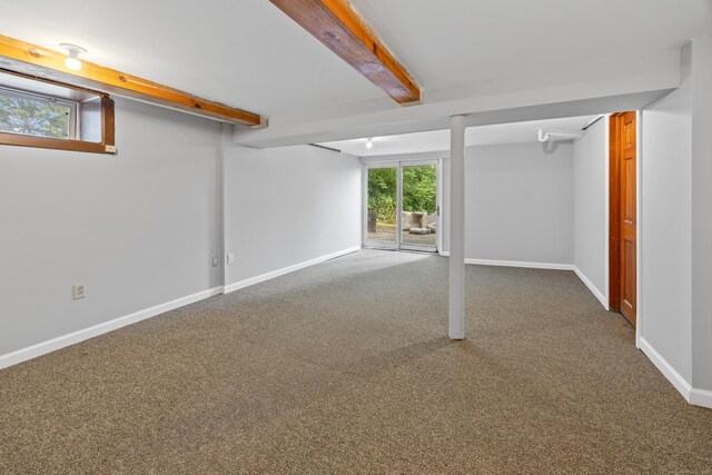120 Monmouth Ave, Waterbury, CT 06704 - basement featuring carpet and baseboards