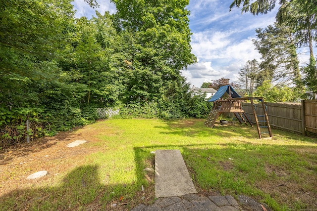 120 Monmouth Ave, Waterbury, CT 06704 - view of yard featuring a playground