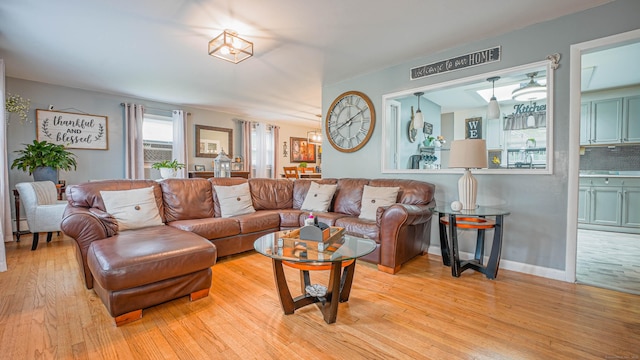 83 View Ter, East Haven, CT 06512 - living room with light wood-type flooring and baseboards