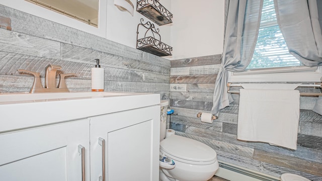 83 View Ter, East Haven, CT 06512 - half bath featuring vanity and tile walls